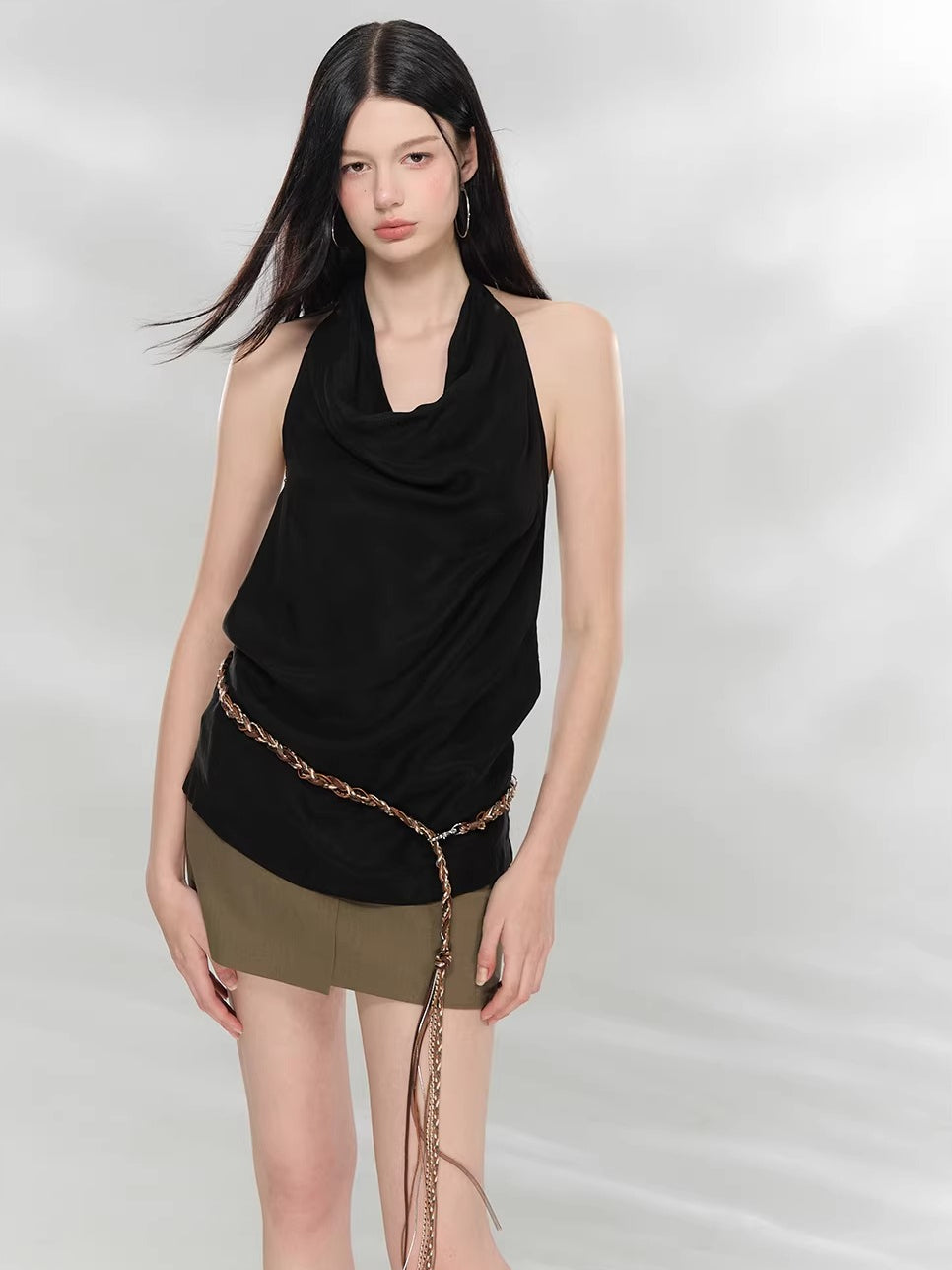 Draped Halter Top