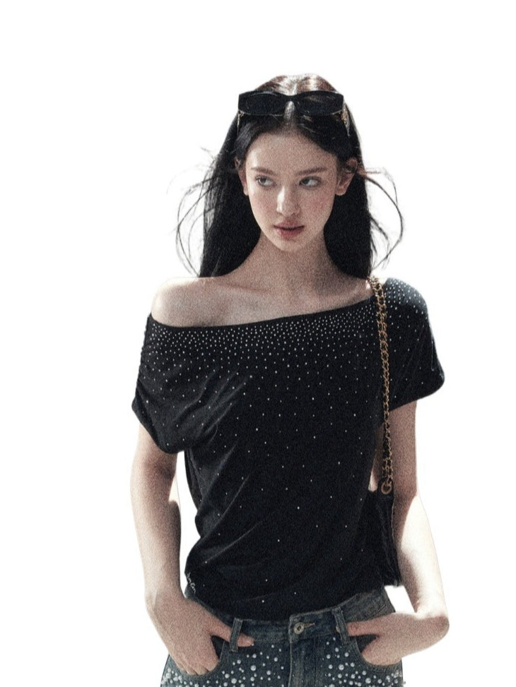 Crystal One Shoulder Top