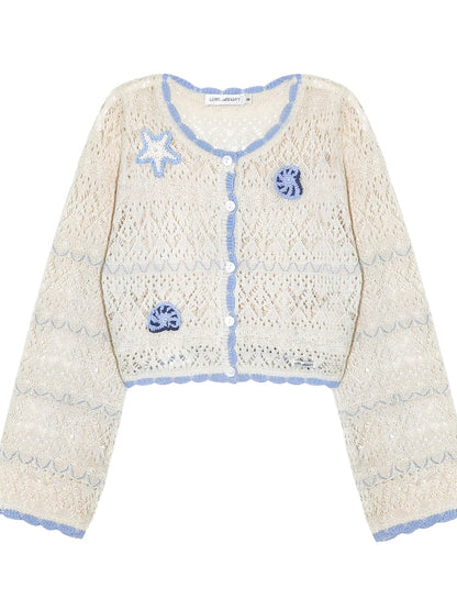 Hollow Out Crochet Knit Cardigan