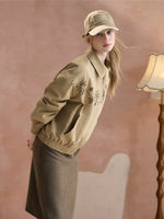 Floral Embroidered Utility Jacket