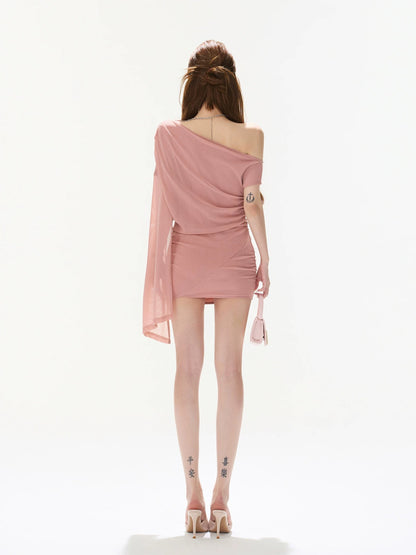 Chain Neck Knit Dress