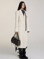 Long Woolen Blazer Coat