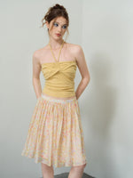 Floral Tencel A-Line Skirt
