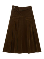 Vintage Velvet A Line Maxi Skirt