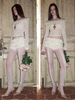 Tiered Chiffon Cake Shorts
