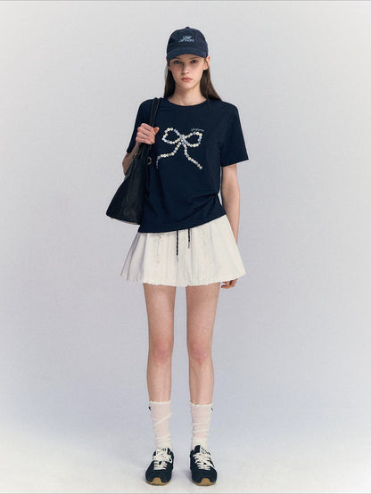 Bow Embroidery T-shirt