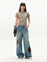 Embroidered Badge Cropped T-Shirt