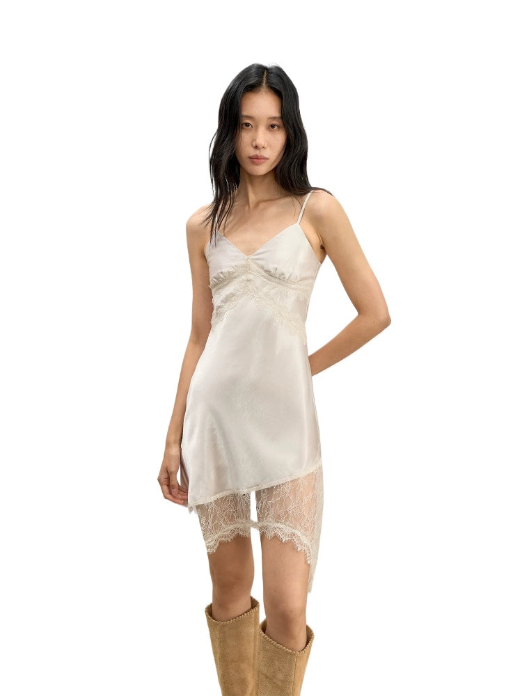 Lace Trim Slip Dress