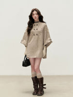 Cable Knit Cape Cardigan
