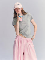 Twist Hem Rhinestone Tee
