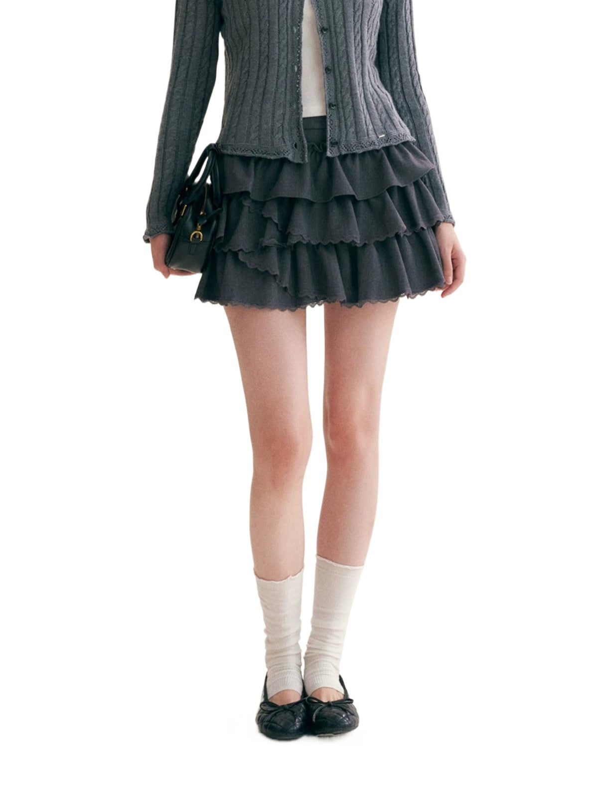 French Ruffle Mini Skirt
