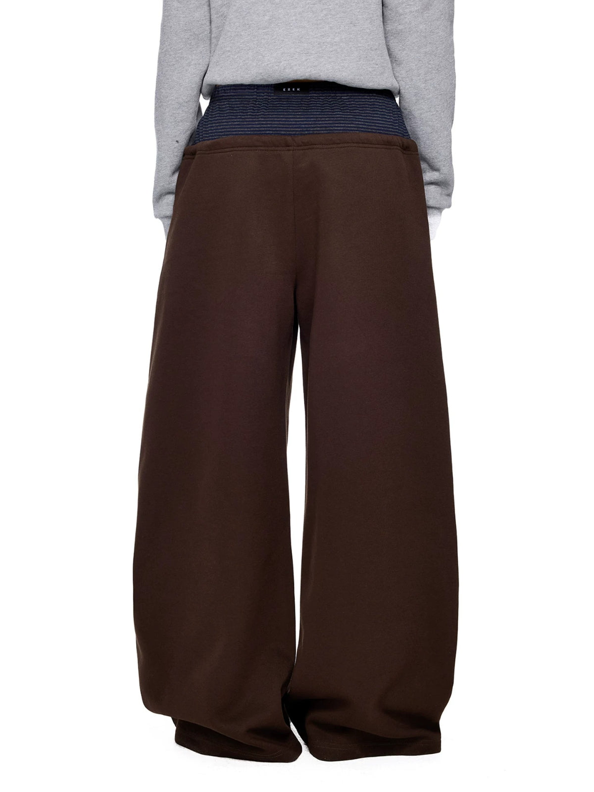 Polka Dot Contrast Waist Sweatpants