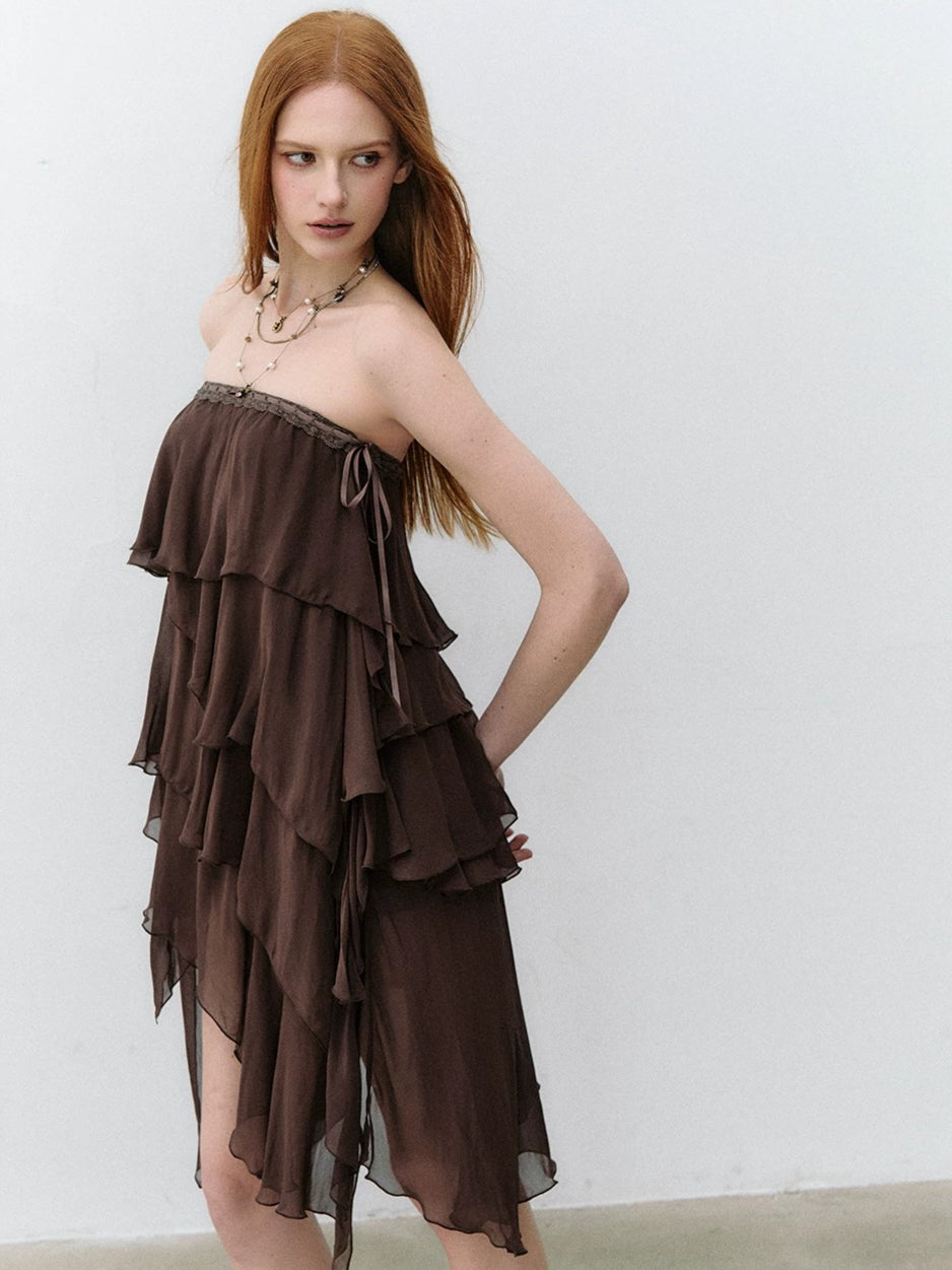 Goddess Layered Chiffon Dress