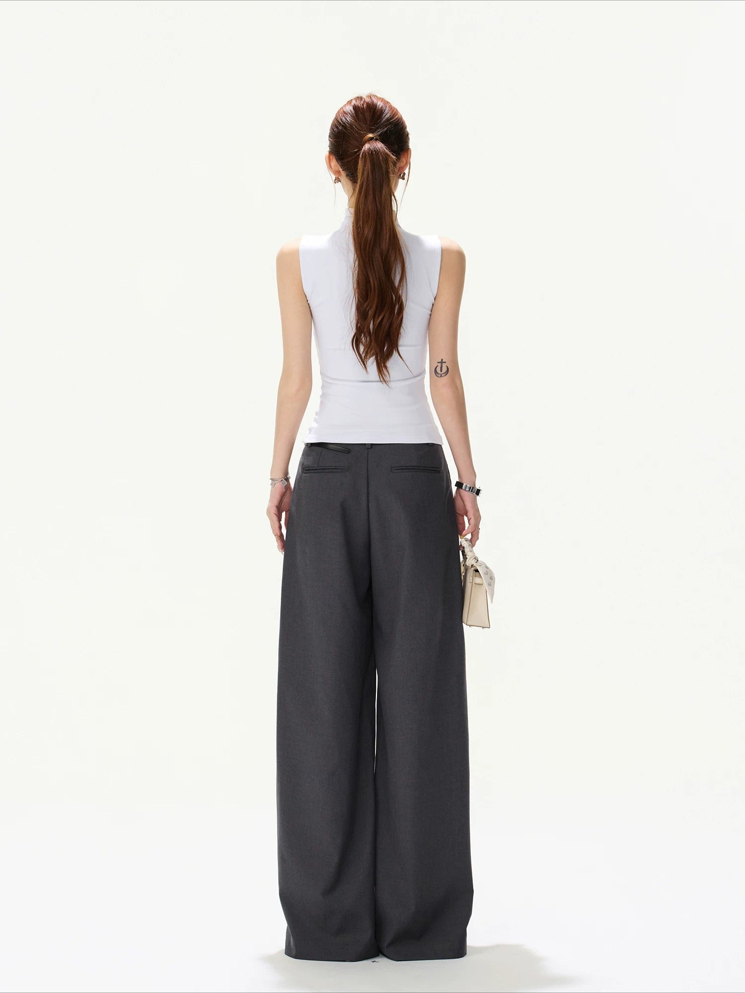 Wide Leg Tailored Pants