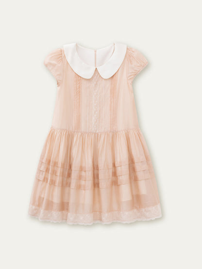 Pink Lace Baby Doll Dress