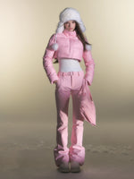 White Duck Down Three-Proof Fabric Down Jacket & Pants Set