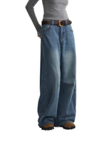 Fleece-Lined Curved-Leg Jeans