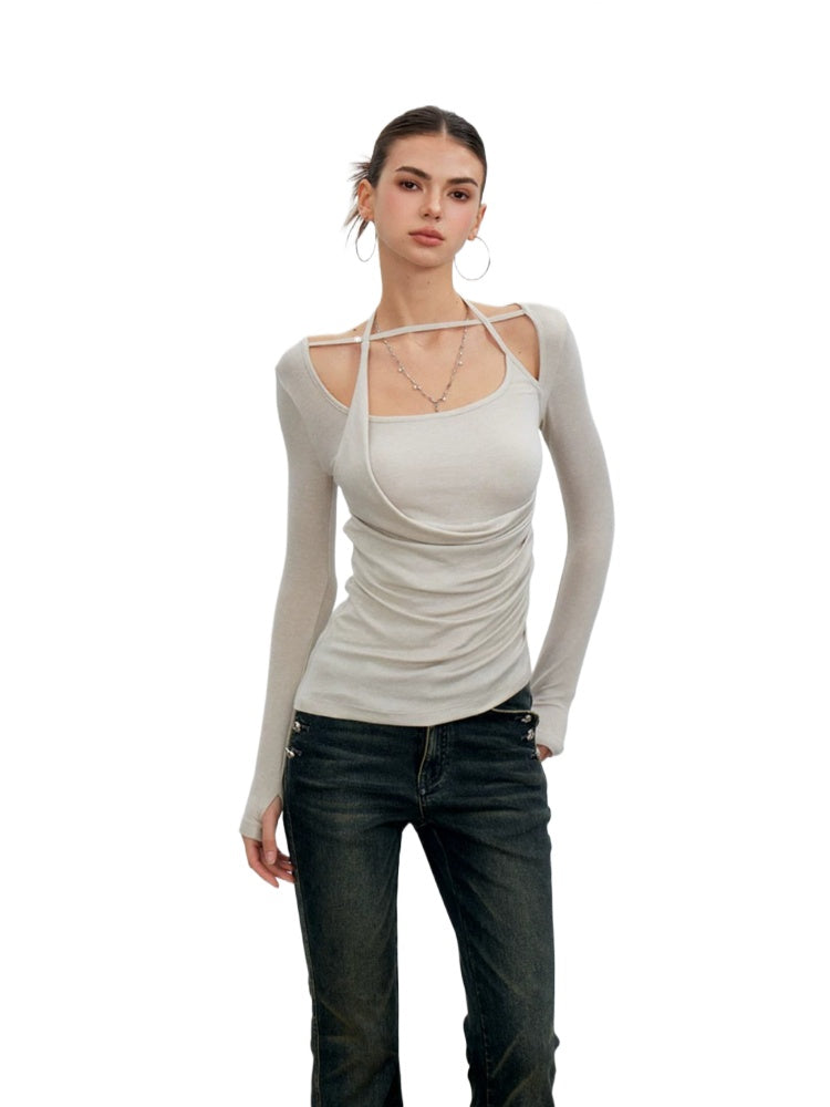 Ruched Halter Top