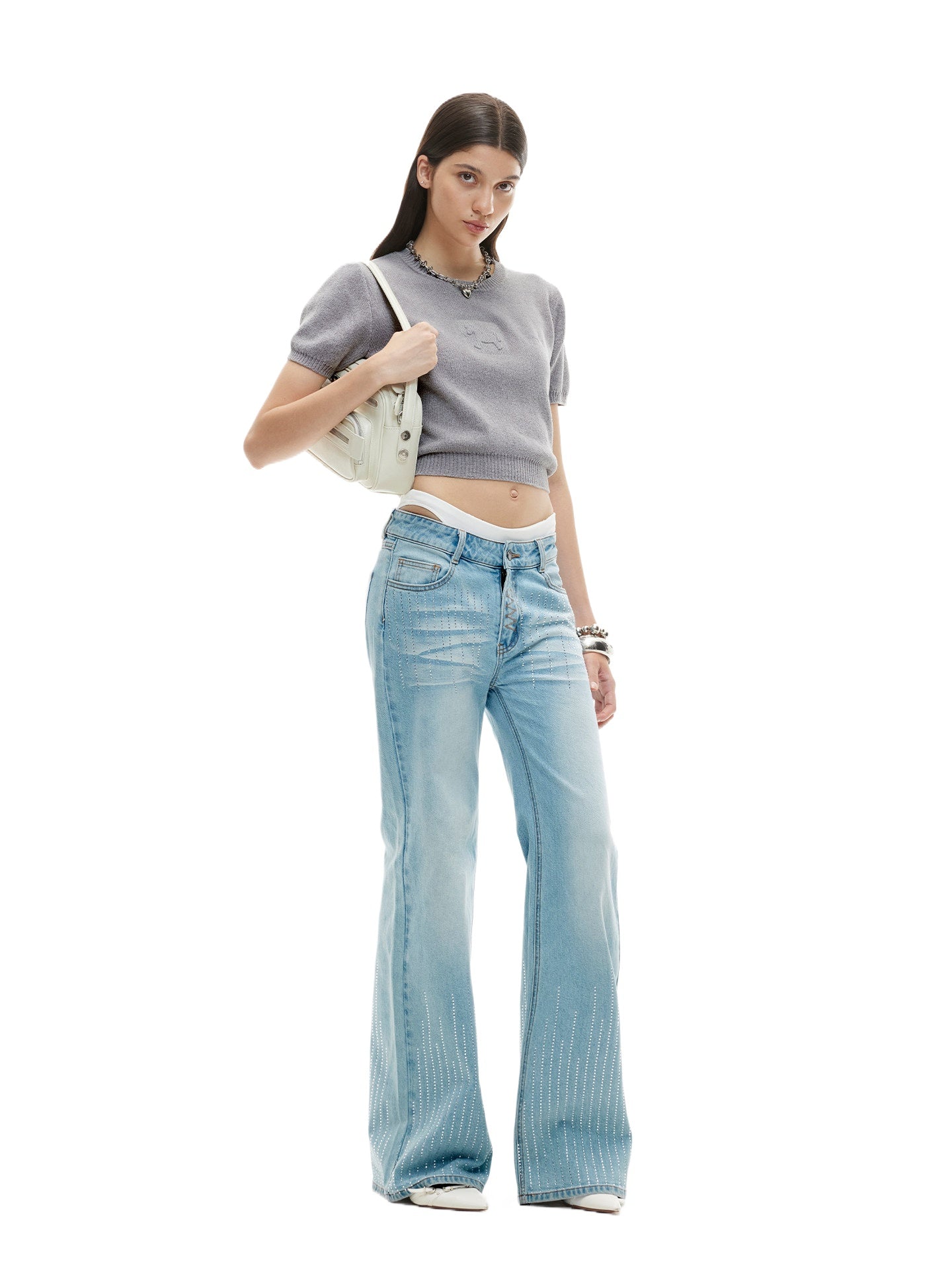 Washed Straight Jeans