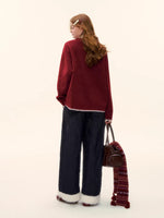 Penguin Jacquard Wool Sweater