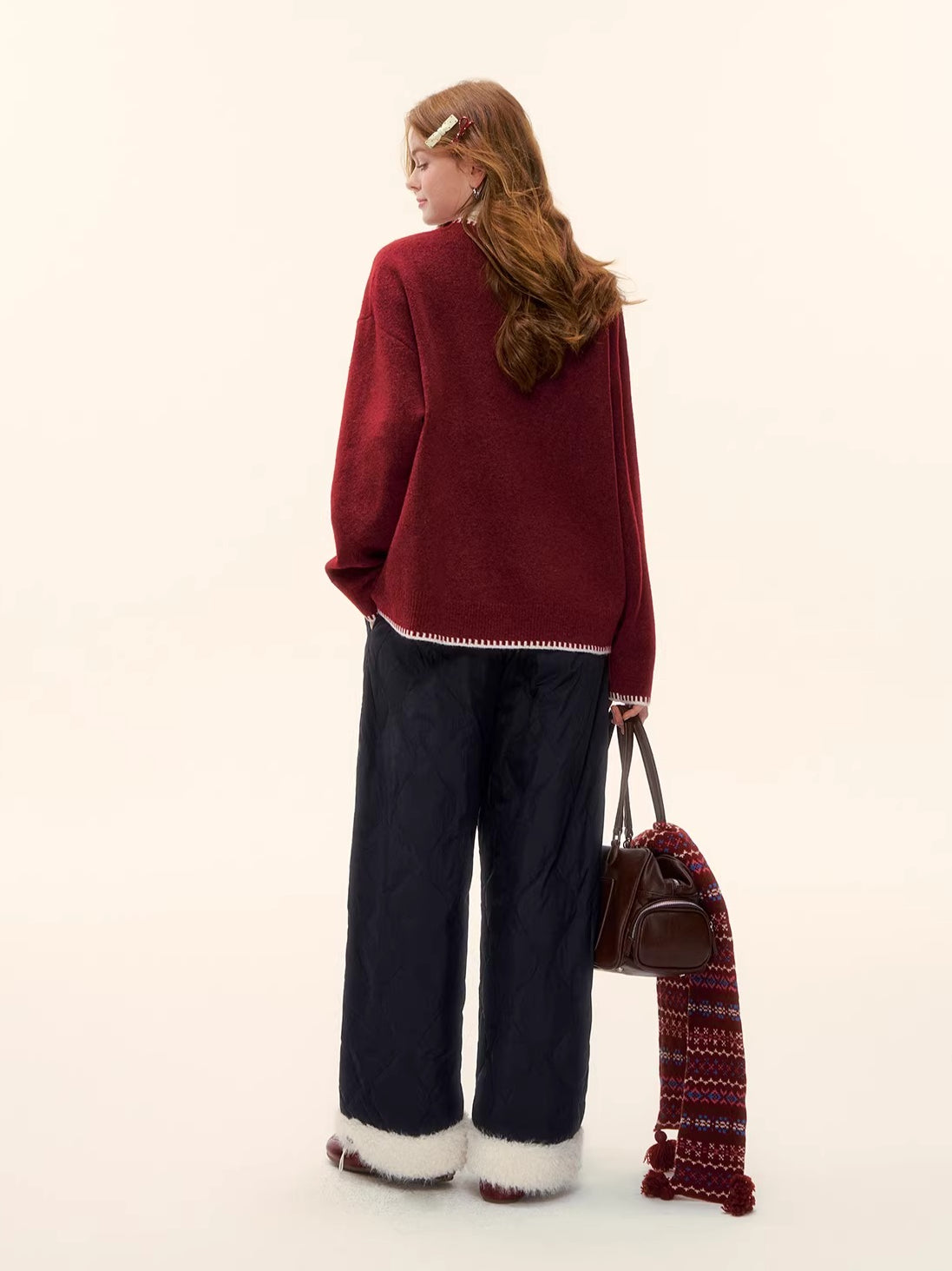 Penguin Jacquard Wool Sweater