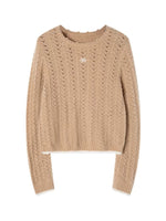 Alpaca Wool Contrast Trim Boatneck Sweater