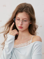 Lace Trim Twist Neck Top