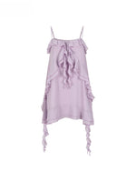 Ruffle Chiffon Cami Dress