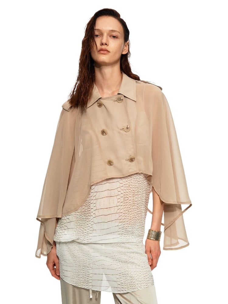 Chiffon Cape Jacket