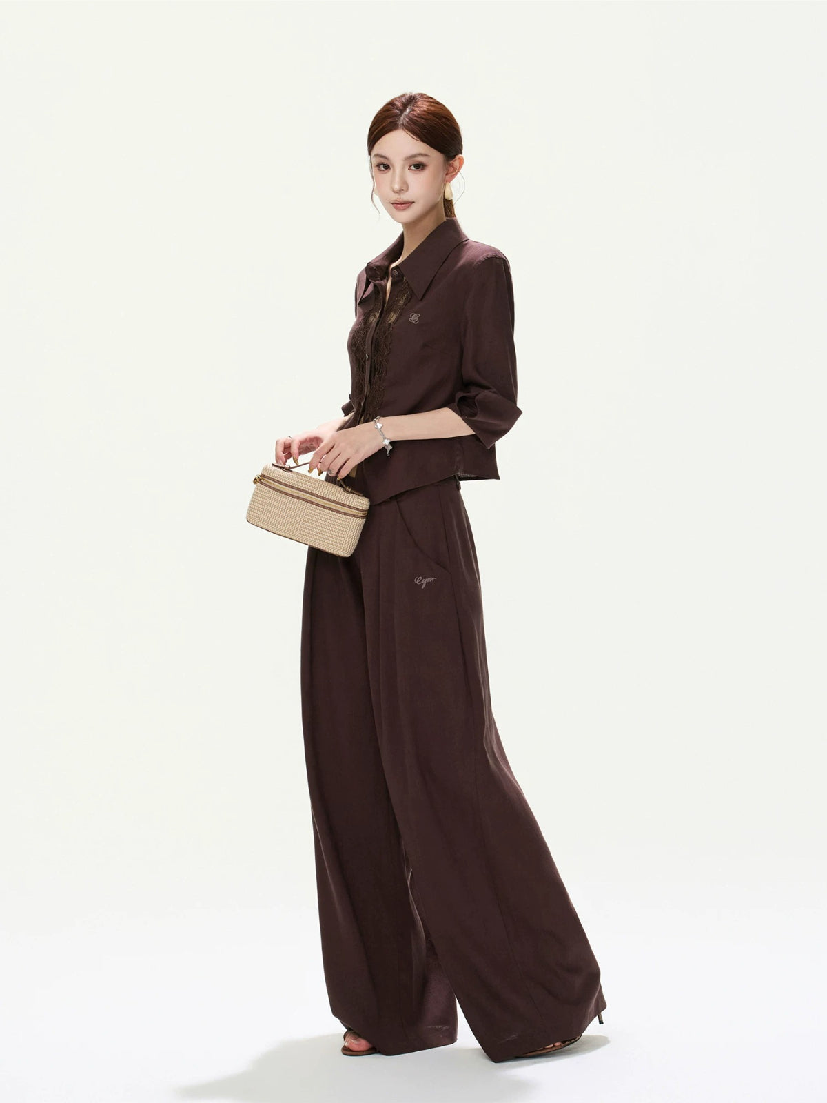 Vintage Wide Leg Linen Pants