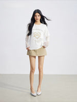 Lace Splice Print Tee