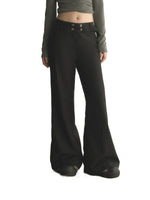 Multi Button Flare Pants