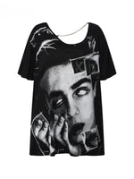 Graphic Open Back T-Shirt