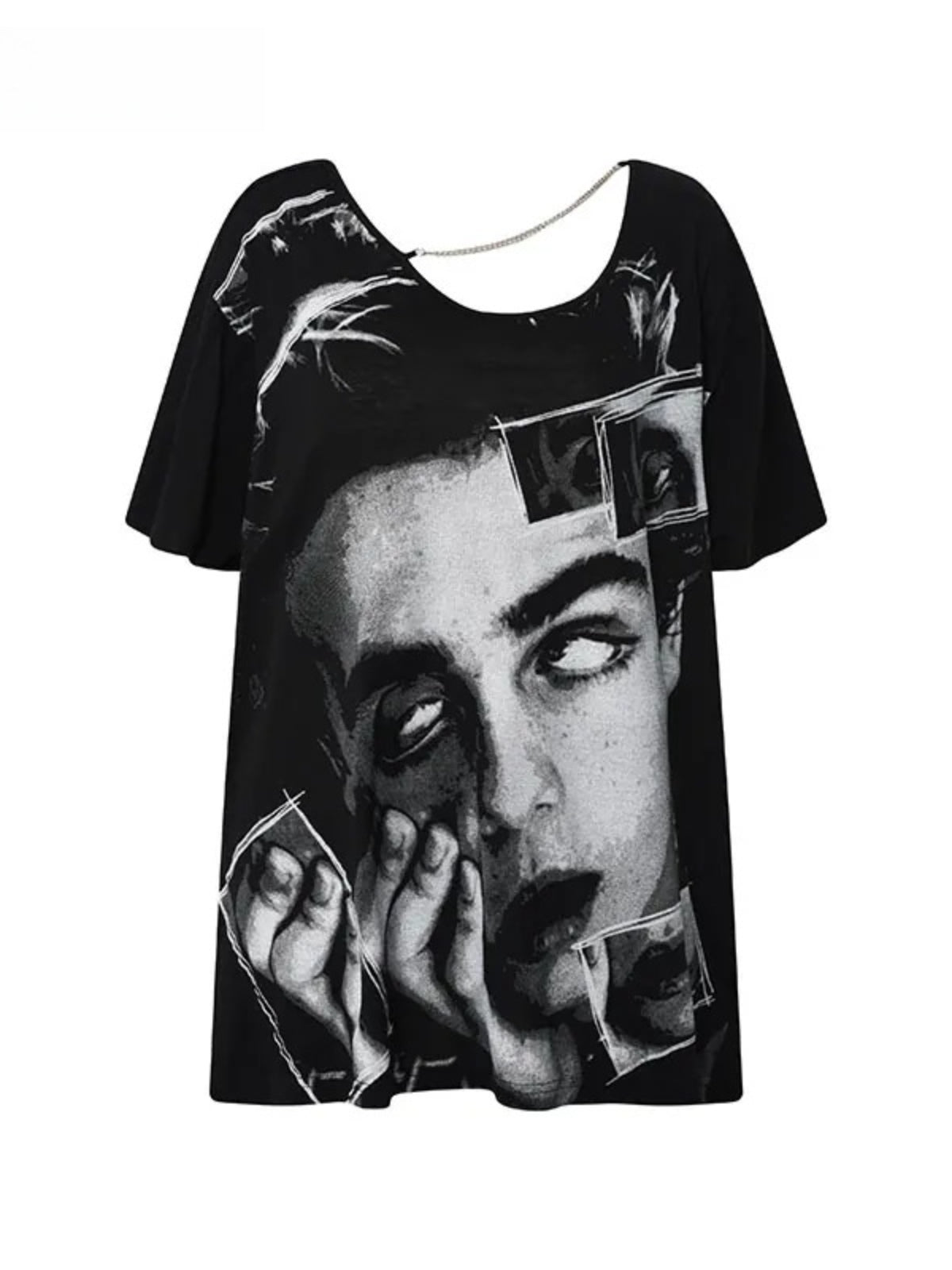Graphic Open Back T-Shirt