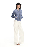 White Straight Leg Jeans