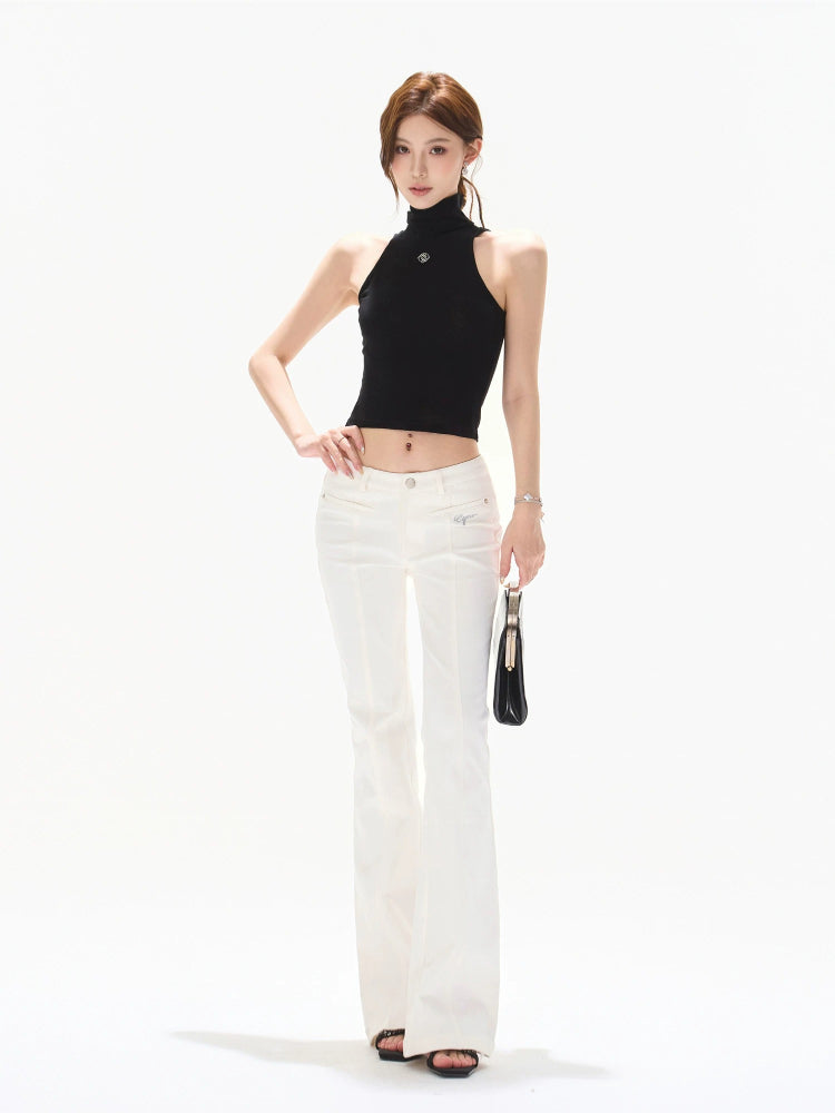 Backless Mock Neck Tank