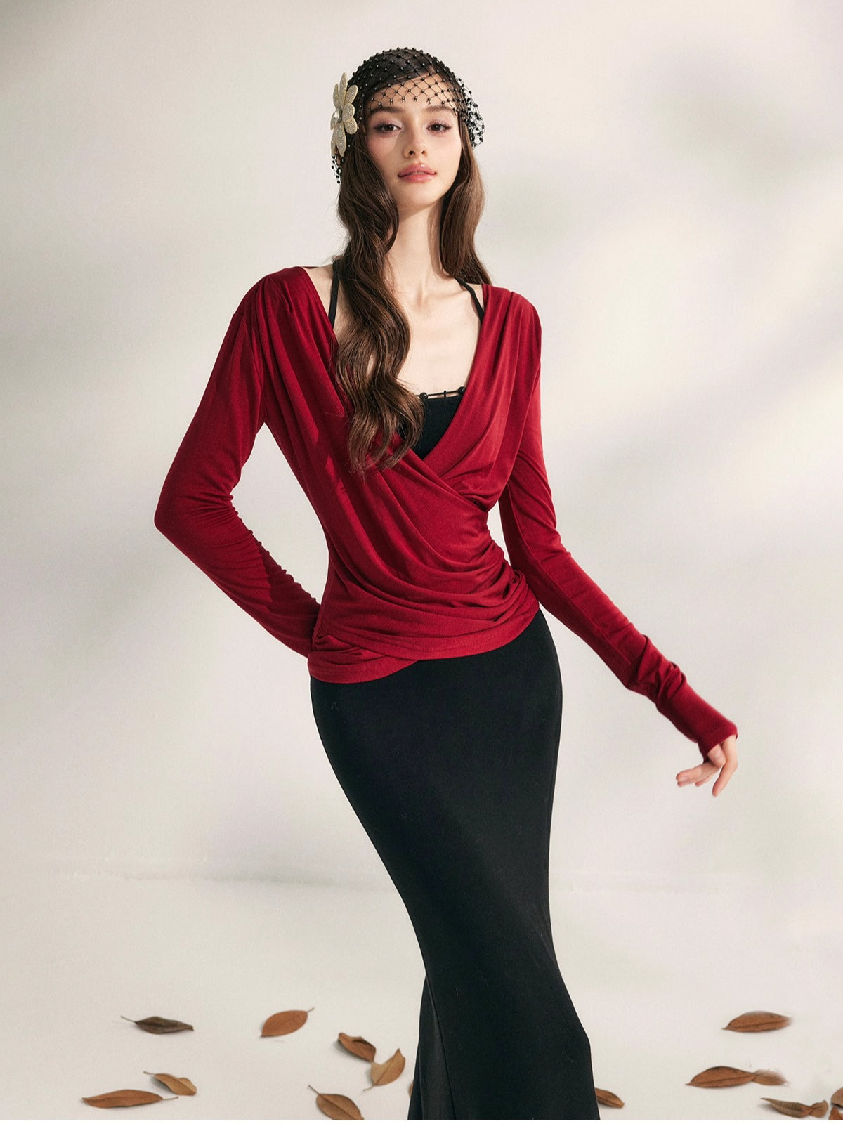 Autumn Tea Modal Knit Blouse