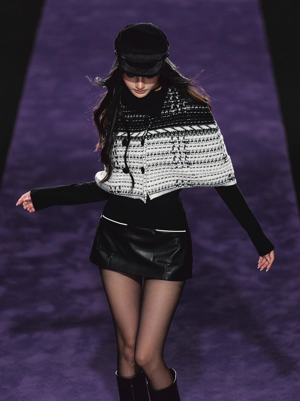 Special Yarn Cape Knit Set