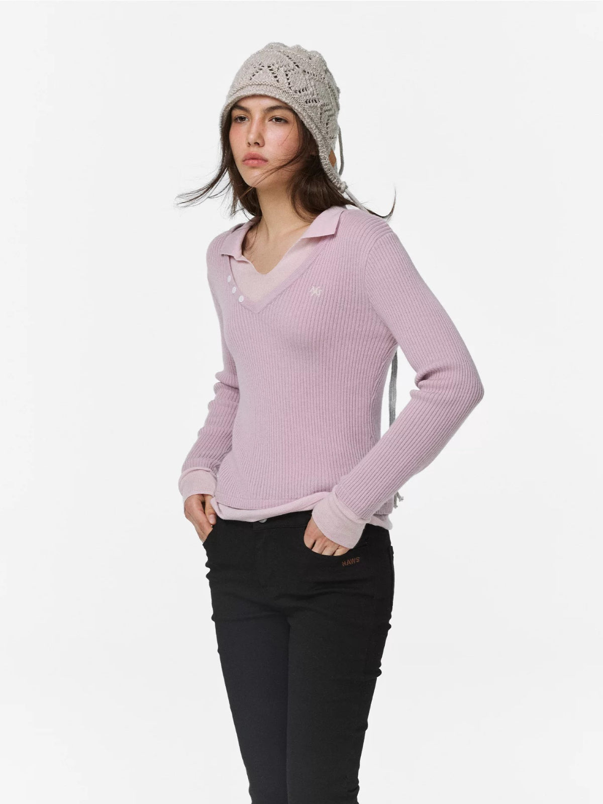 Snow Vine Chunky Knit Beanie
