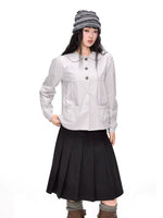 Polka Dot Doll Collar Shirt