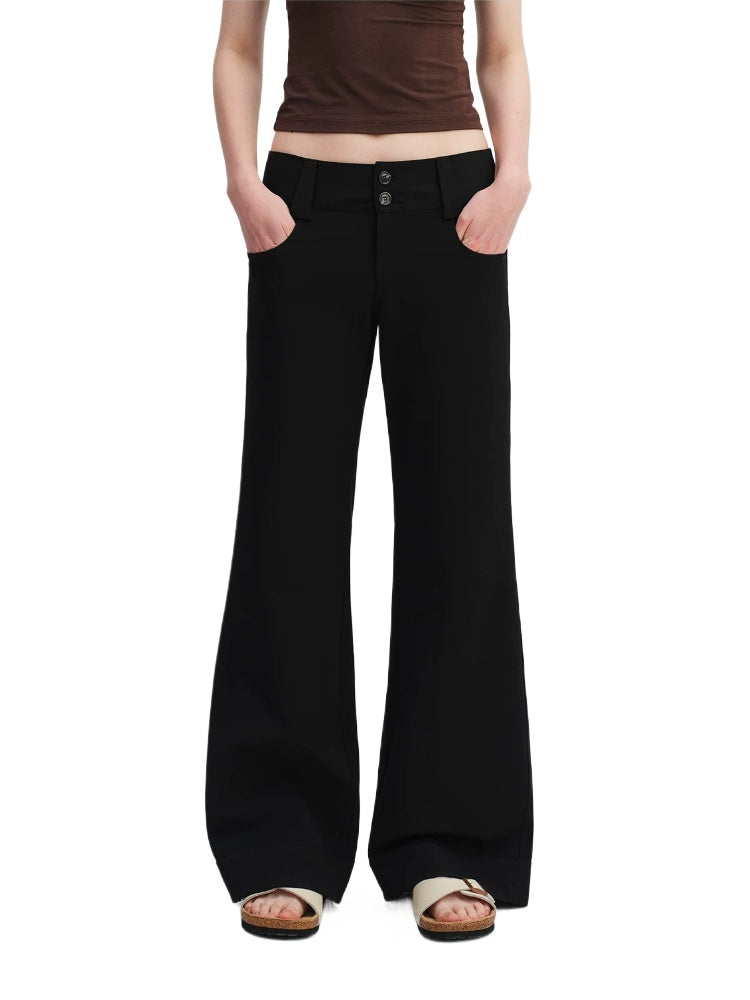 Low Waist Wide-leg Pants