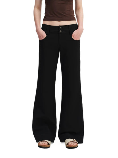 Low Waist Wide-leg Pants