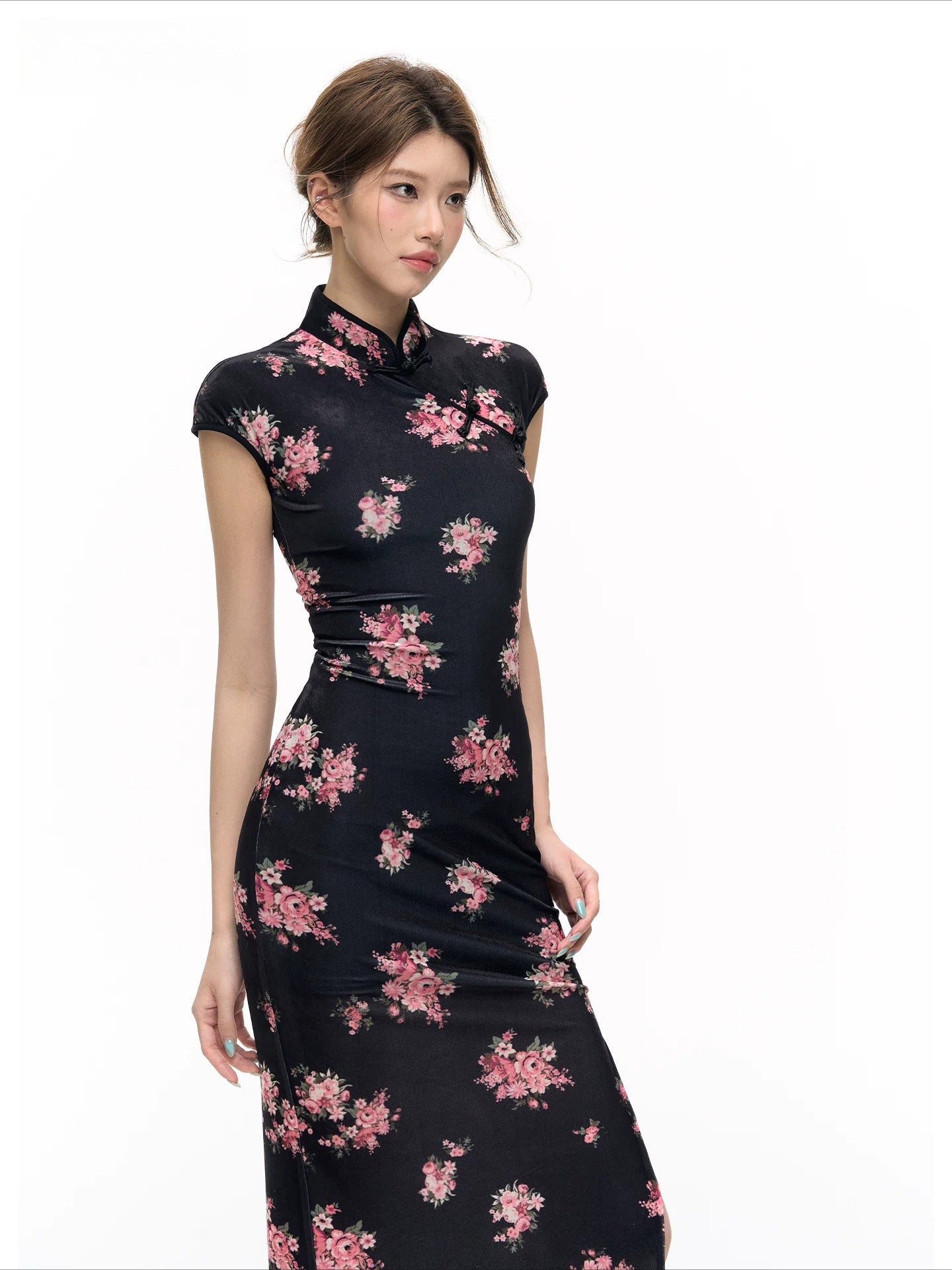 Velvet Qipao Dress