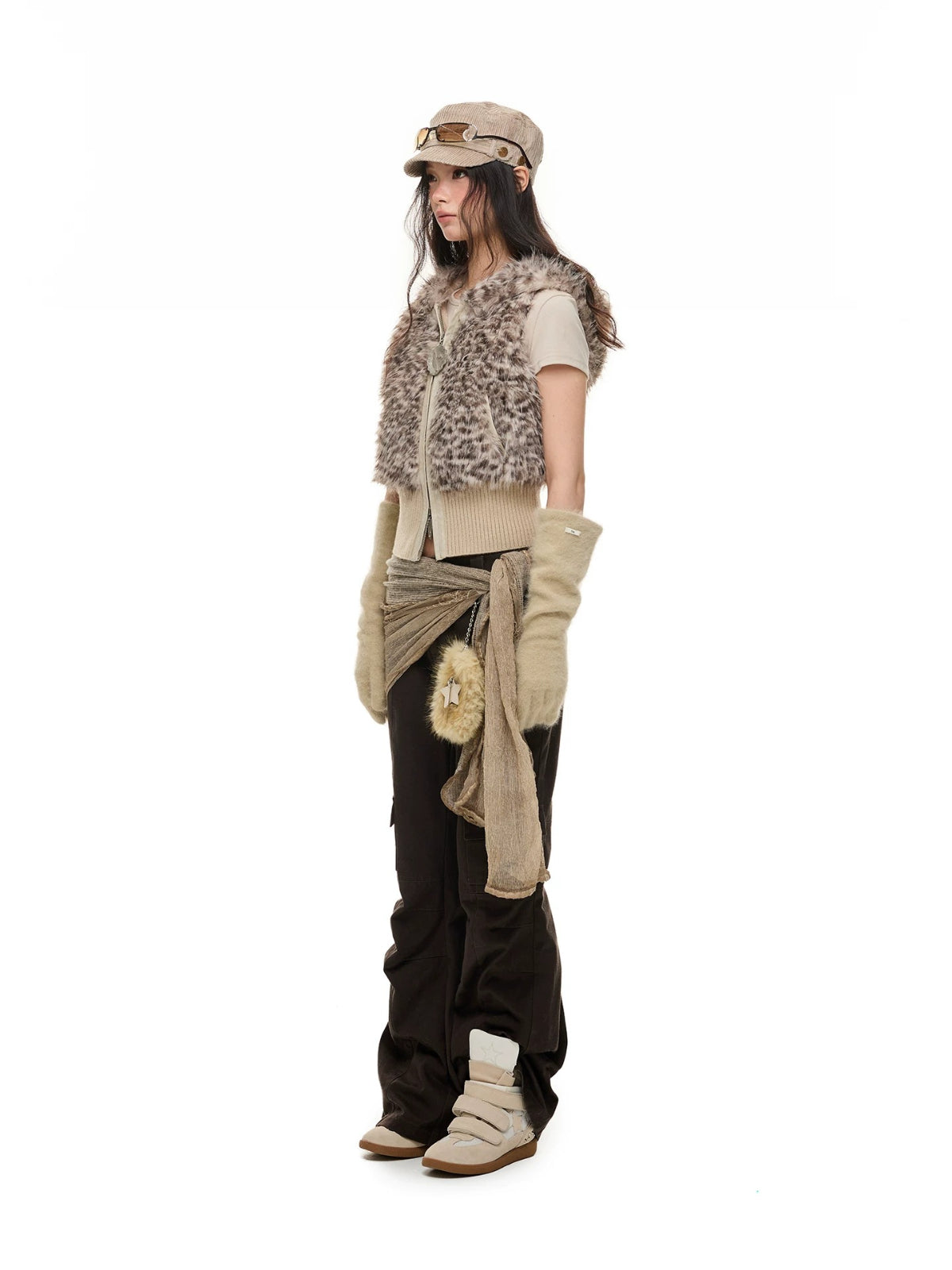Leopard Faux Fur Vest