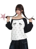 Diamond Tears Rhinestone Sweatshirt