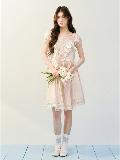 Ruffle Blouse Skirt Set