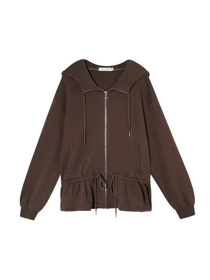 Drawstring Fleece-lined Hoodie &amp; Pants Set