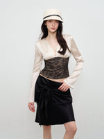 Lace Acetate Blouse