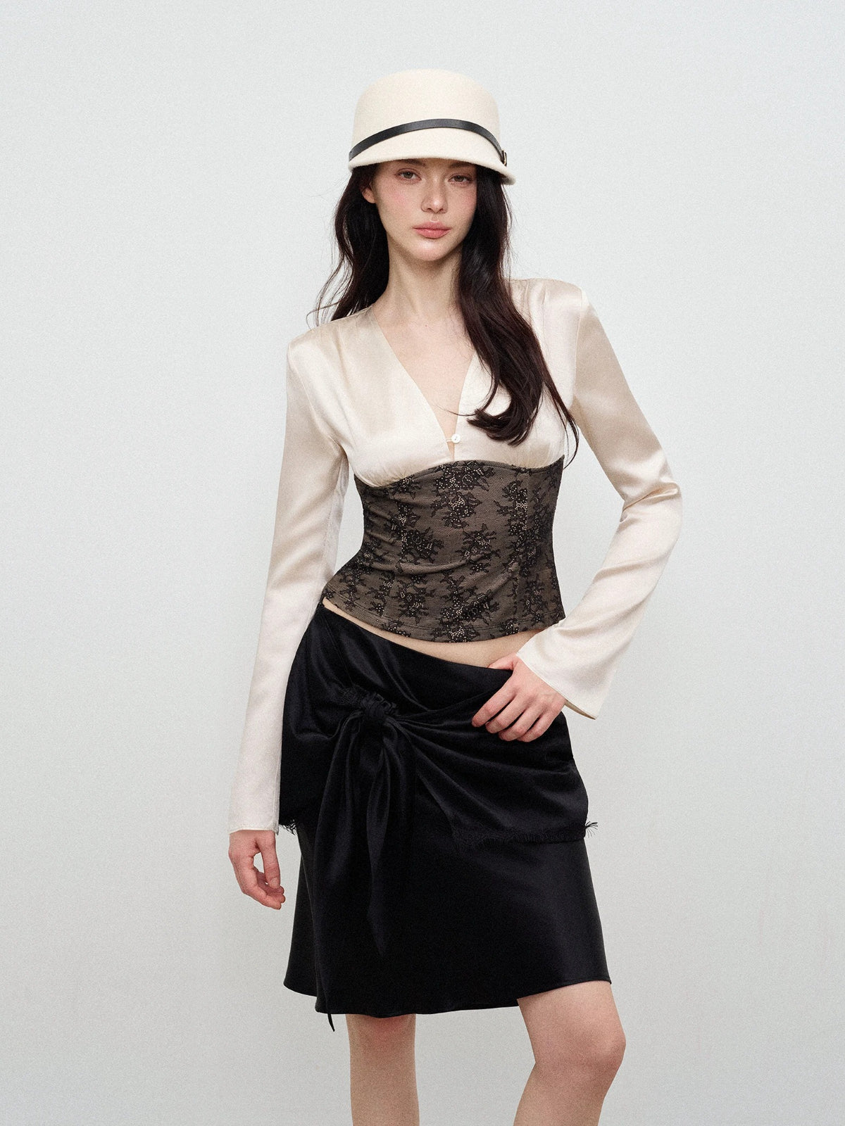 Lace Acetate Blouse