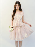 Ruffle Blouse Skirt Set